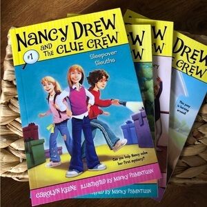 Nancy Drew & the Clue Crew #1-4 paperback books